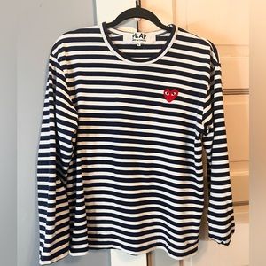 Comme des Garçons PLAY Striped Cotton Shirt